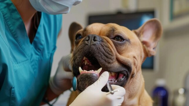 Cirurgia de tártaro em cachorro