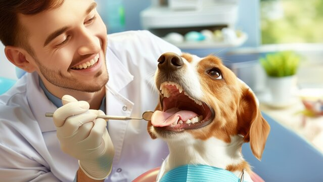 Clínica veterinária com dentista